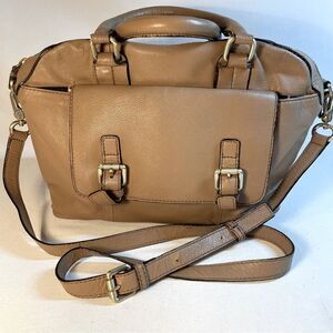 Boden Tan Leather Crossbody shoulder Bag